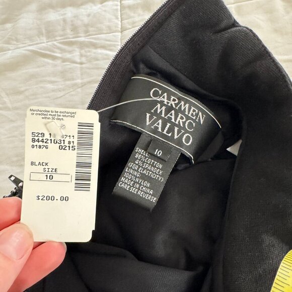 Carmen Marc Valvo Beaded Moc Neck Top - Picture 11 of 13